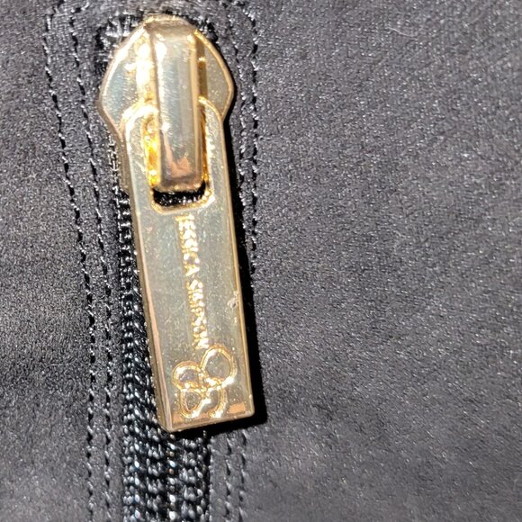 Jessica Simpson Black Suede Thigh High Boots with 4" Stiletto Heel, Size 8.5M/39 - Picture 9 of 12